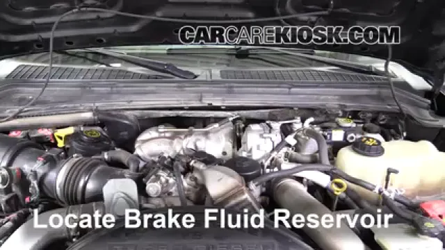2010 Ford F-250 Super Duty XLT 6.4L V8 Turbo Diesel Standard Cab Pickup Brake Fluid Check Fluid Level